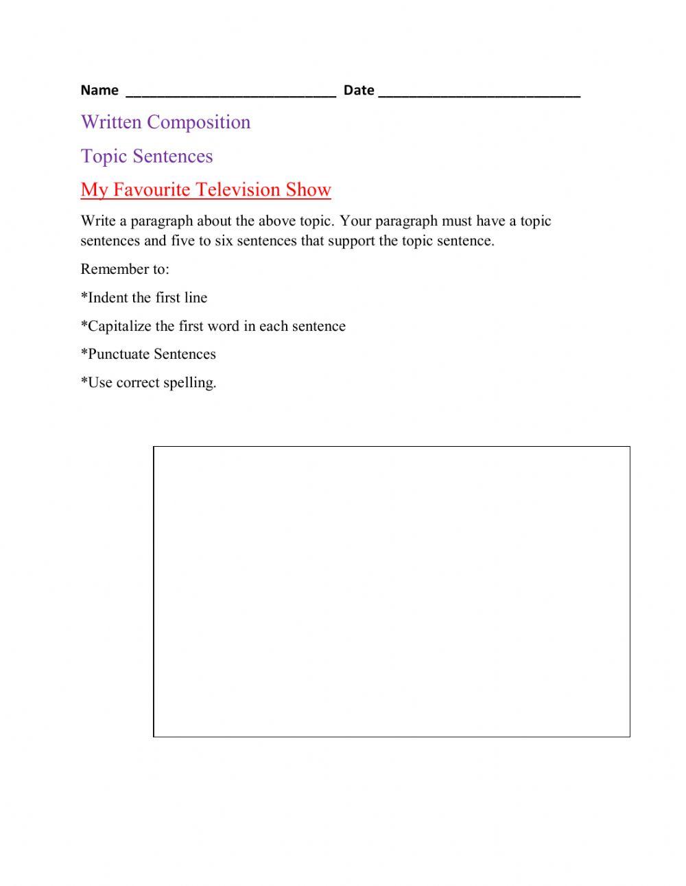 My Favourite Television Show