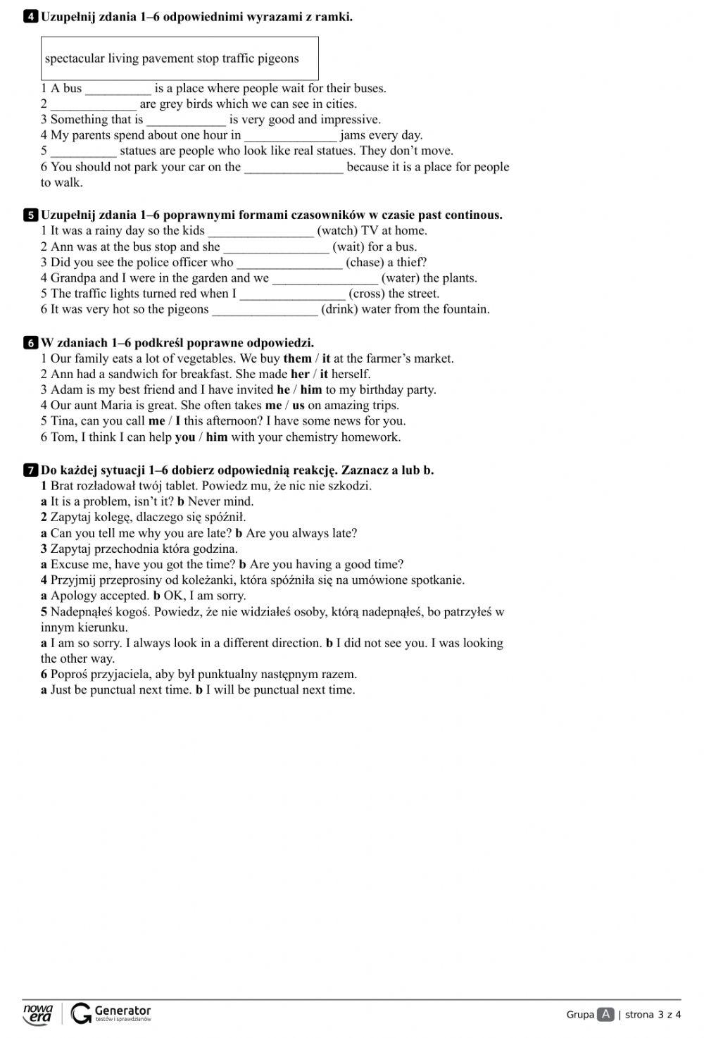 unit 3 test Junior explorer 6