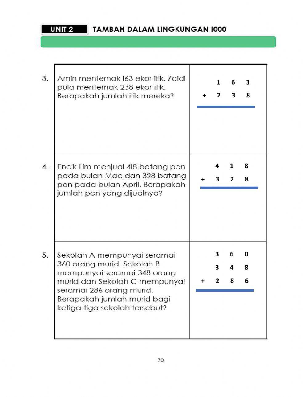Tambah Lingkungan 1000 Dengan Kumpul Semula - Penyelesaian Masalah
