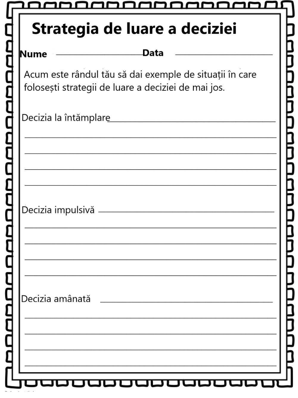 Strategii de luare a deciziilor