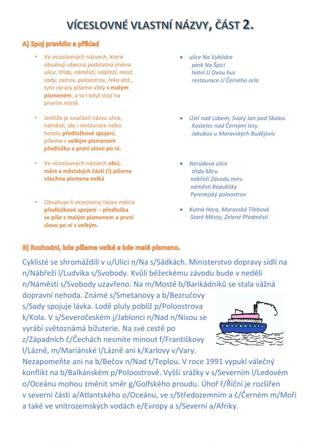 Velká písmena, druhá část