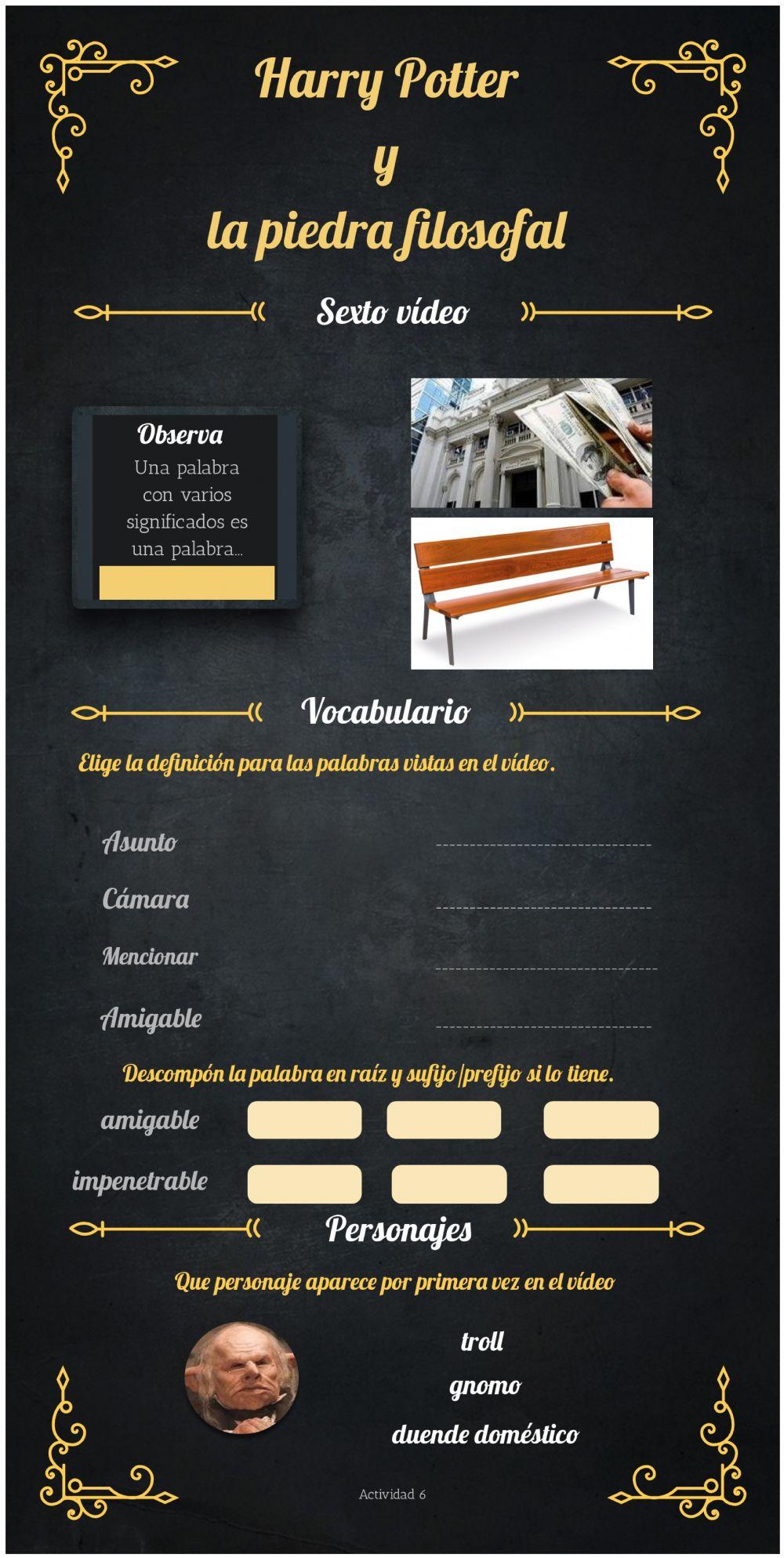 Vídeo 6 Harry Potter