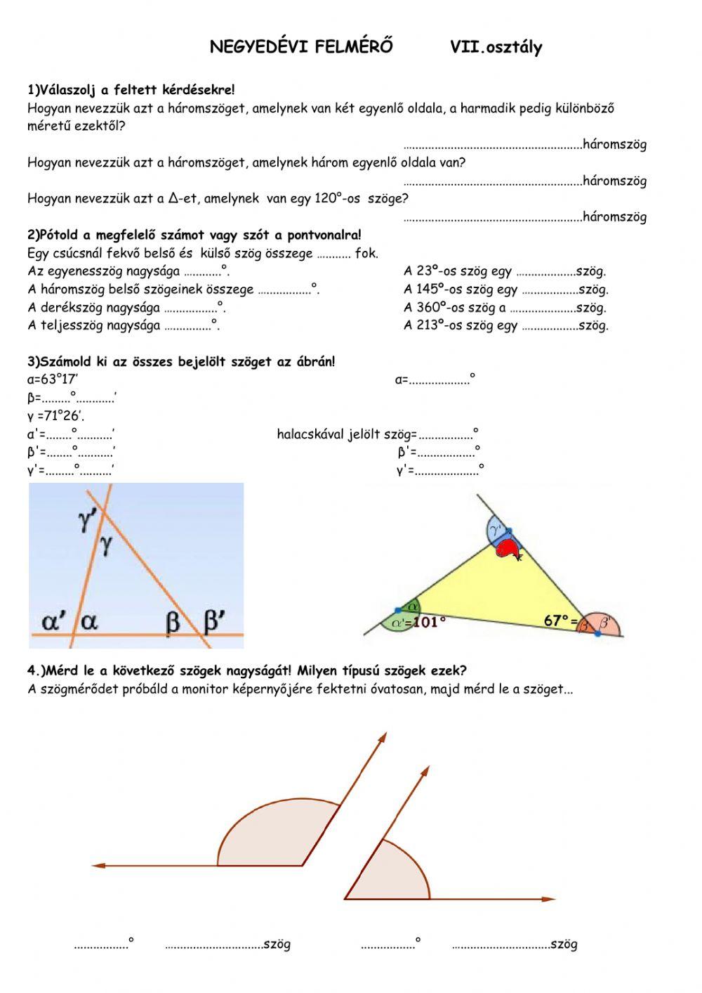 Negyedévi összefoglaló