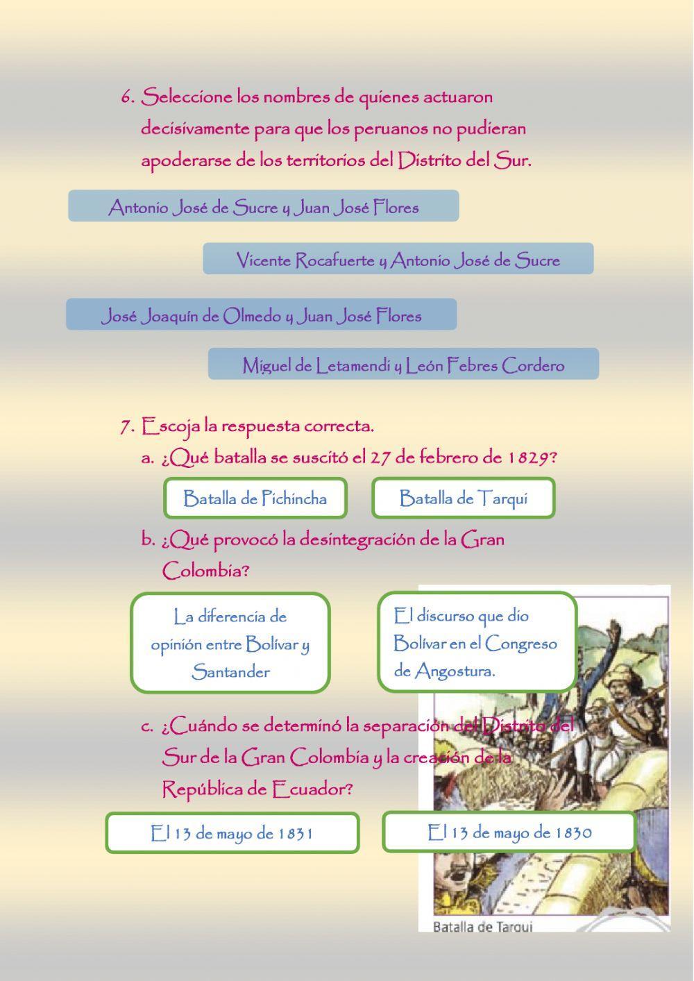 Formación y organización de la Gran Colombia