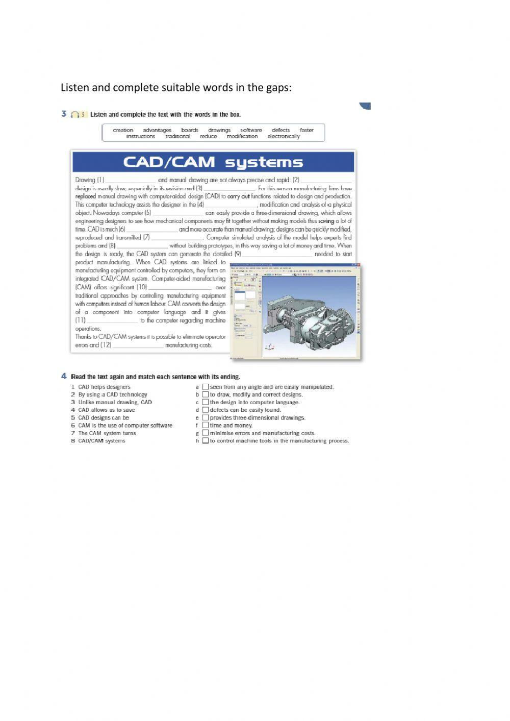 Technical drawing, CAD, CAM, CNC