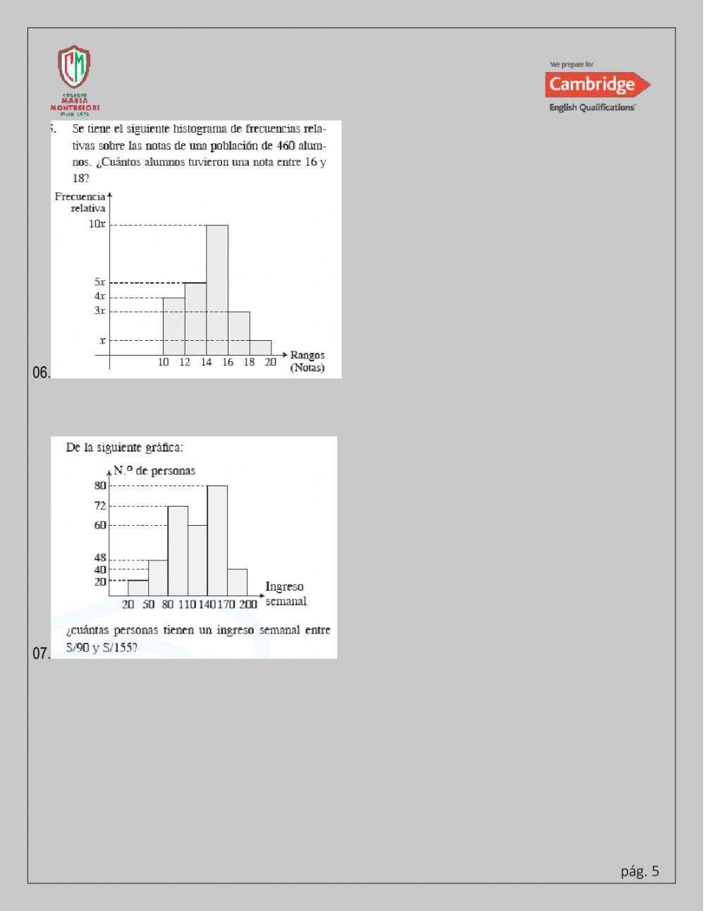 Practicamos lo aprendido estadística 1 Practicamos lo aprendido estadística 1