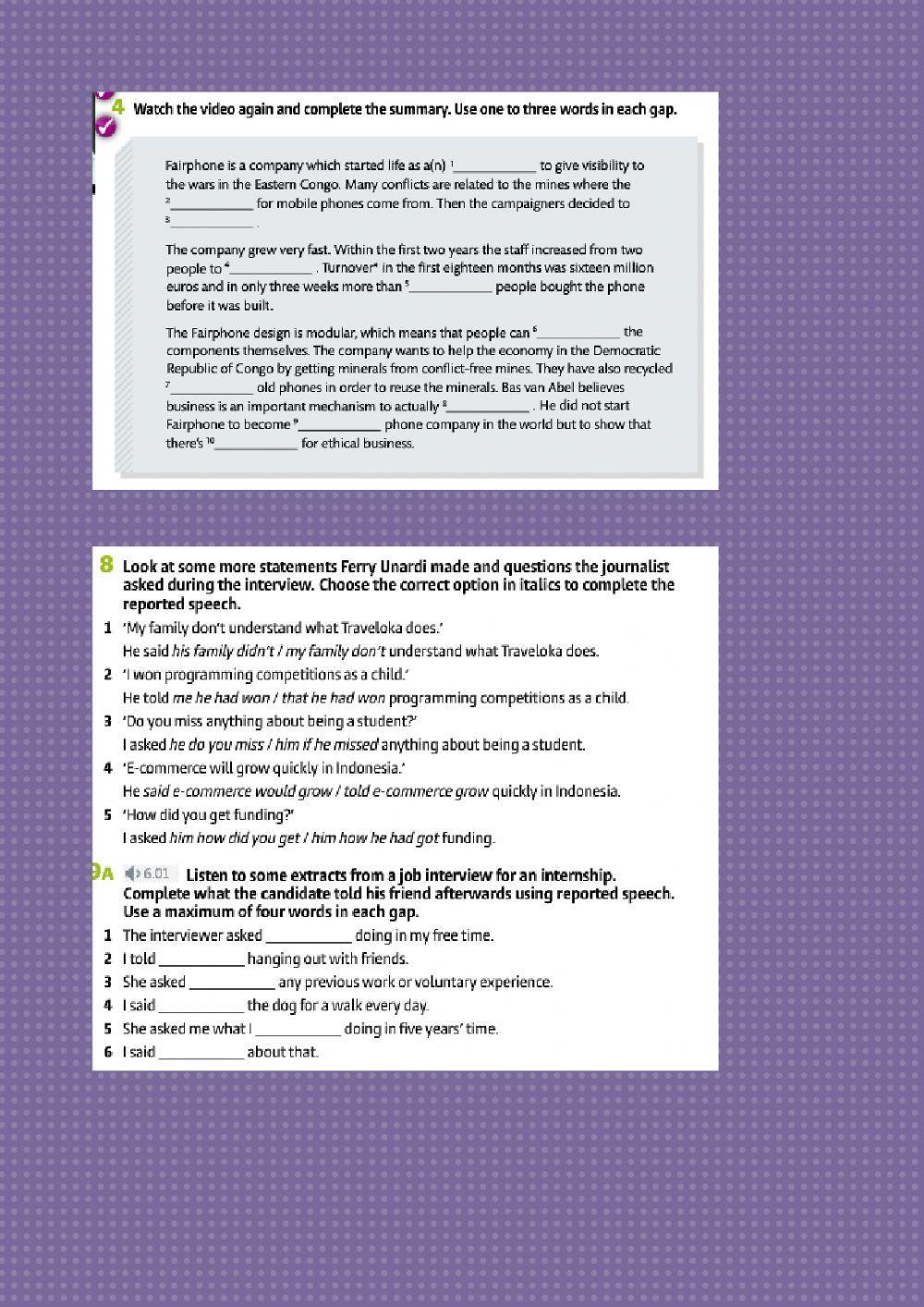 Business Partner B1+ Unit 6