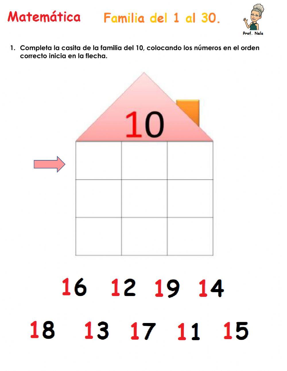 Familia del del 10 al 30