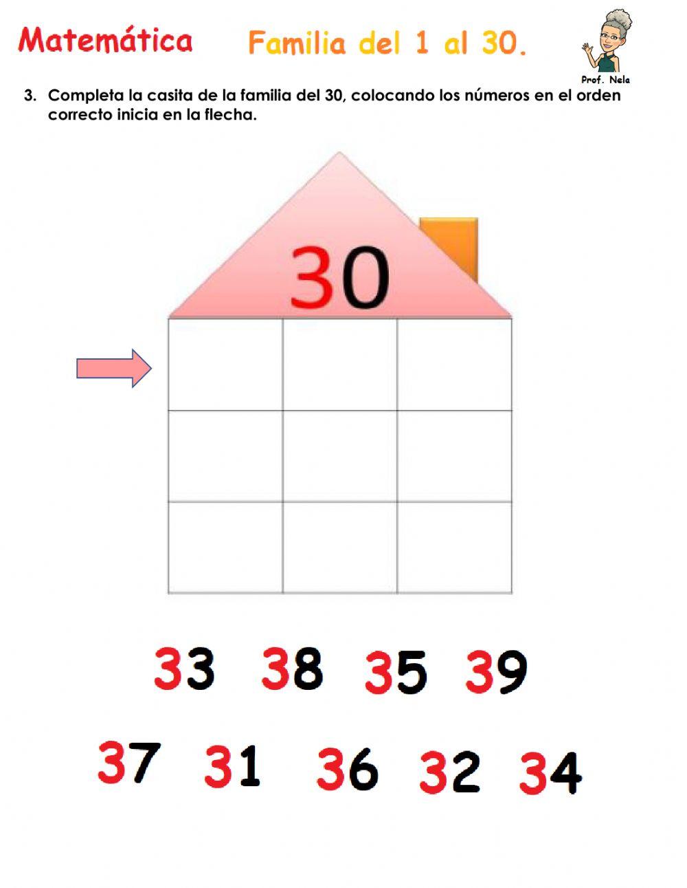 Familia del del 10 al 30