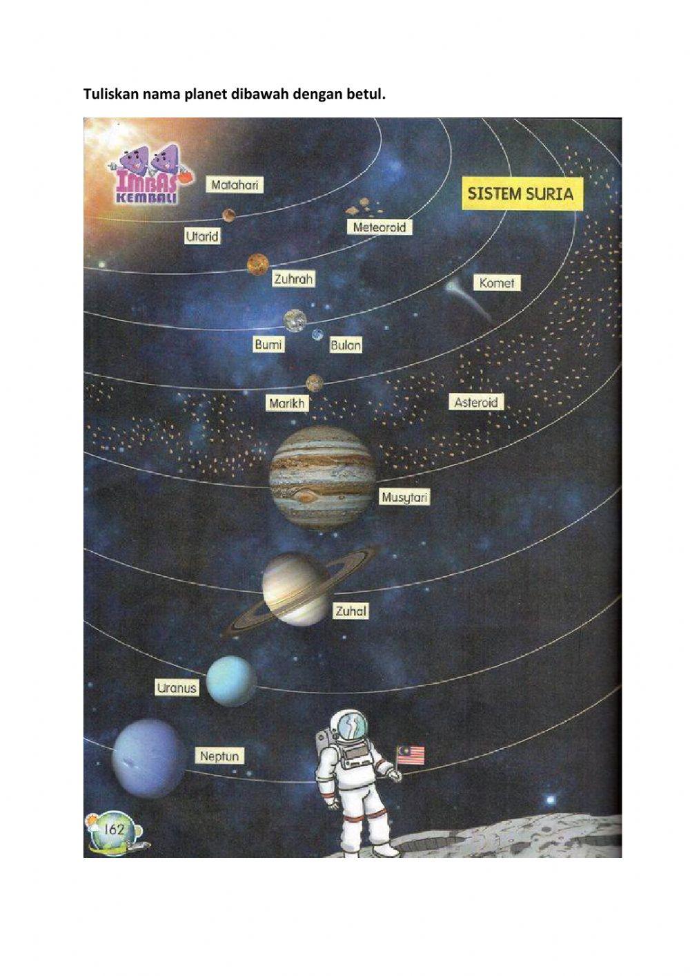 Sains tahun 3: sistem suria