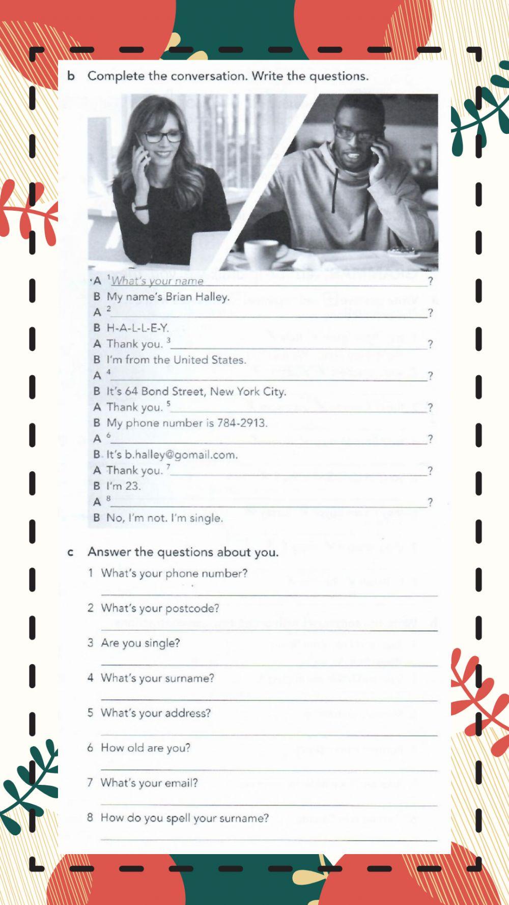 Personal information