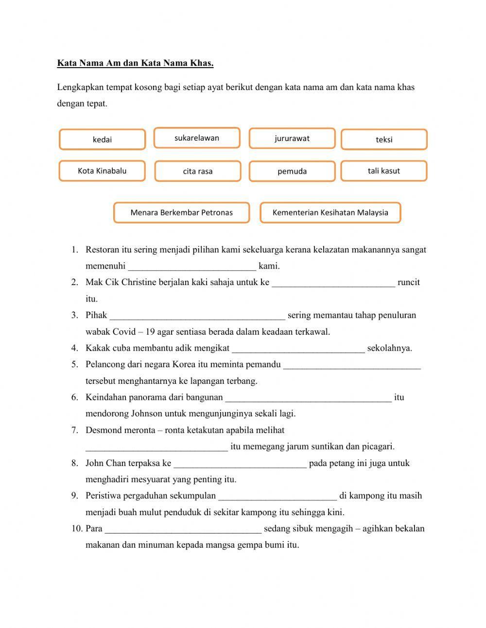 BM tingkatan 1(Sistem Bahasa) BM tingkatan 1(Sistem Bahasa)