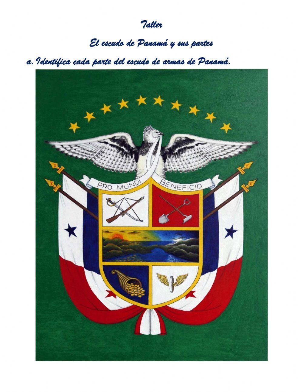 El escudo nacional de Panamá