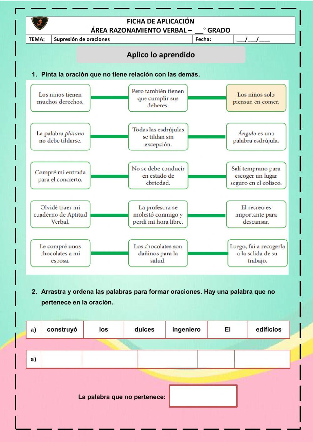 Supresión de oraciones
