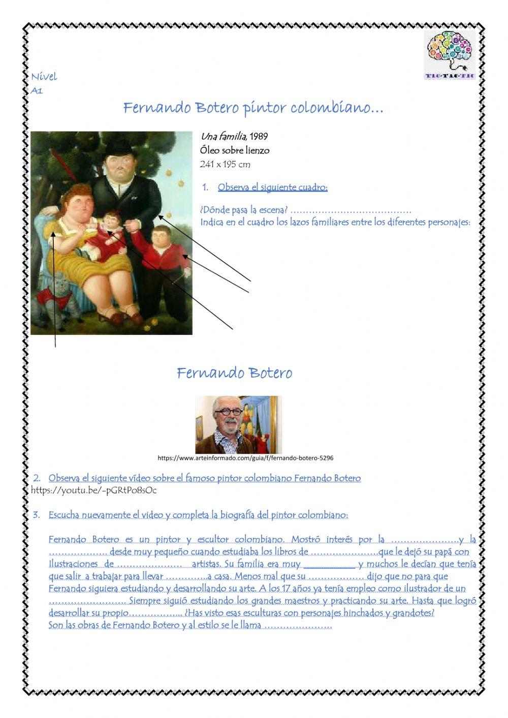 Aprende sobre Fernando Botero Pintor colombiano 