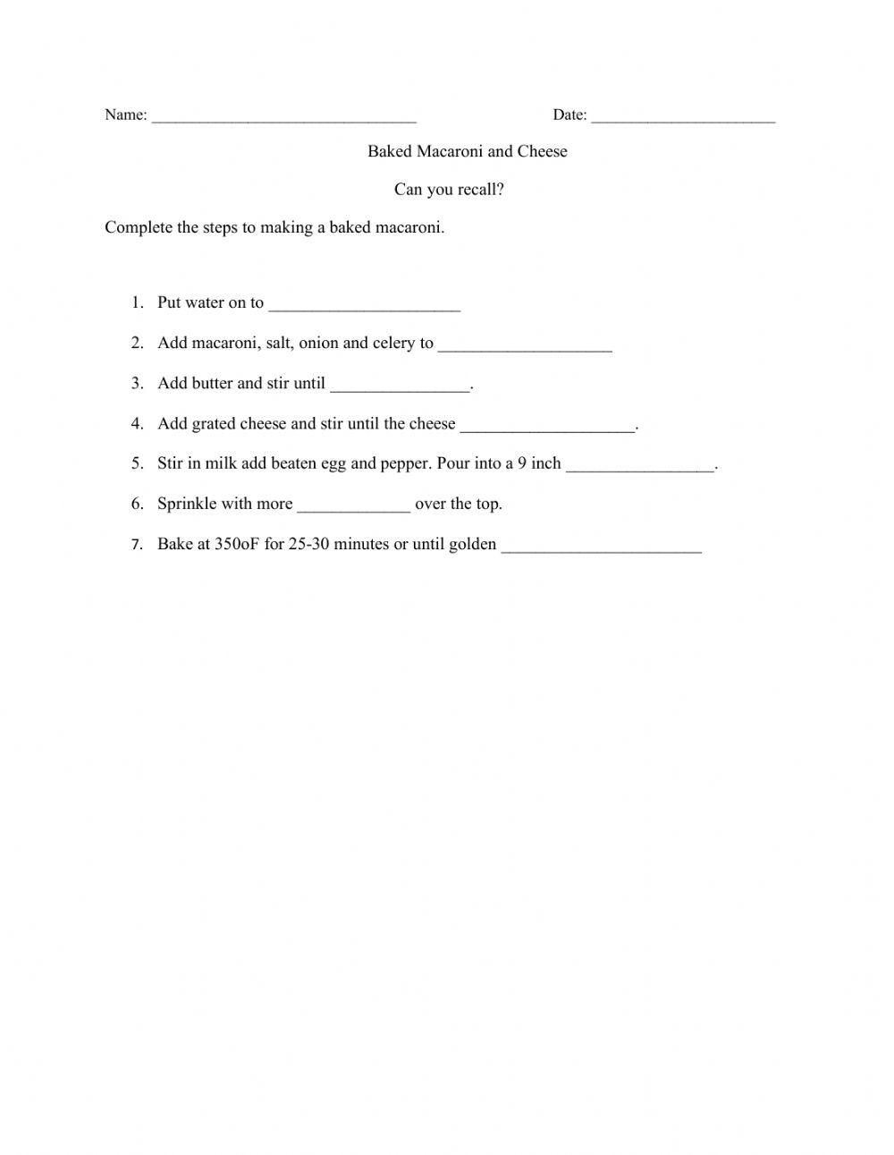 Baked macaroni and cheese