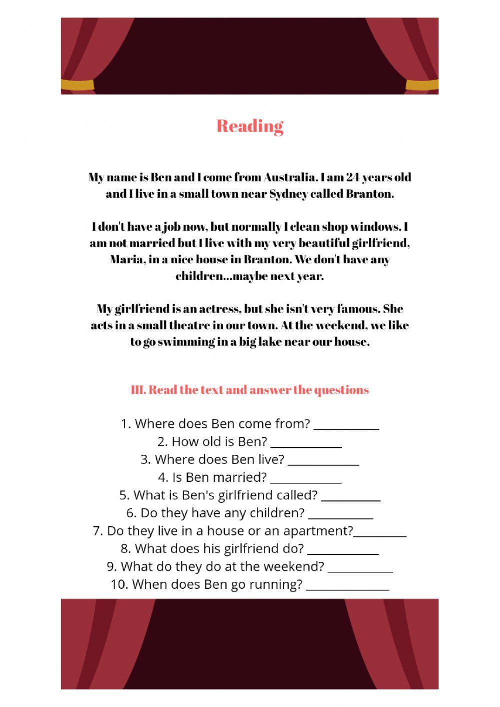 Examen 5to grado primer nivel