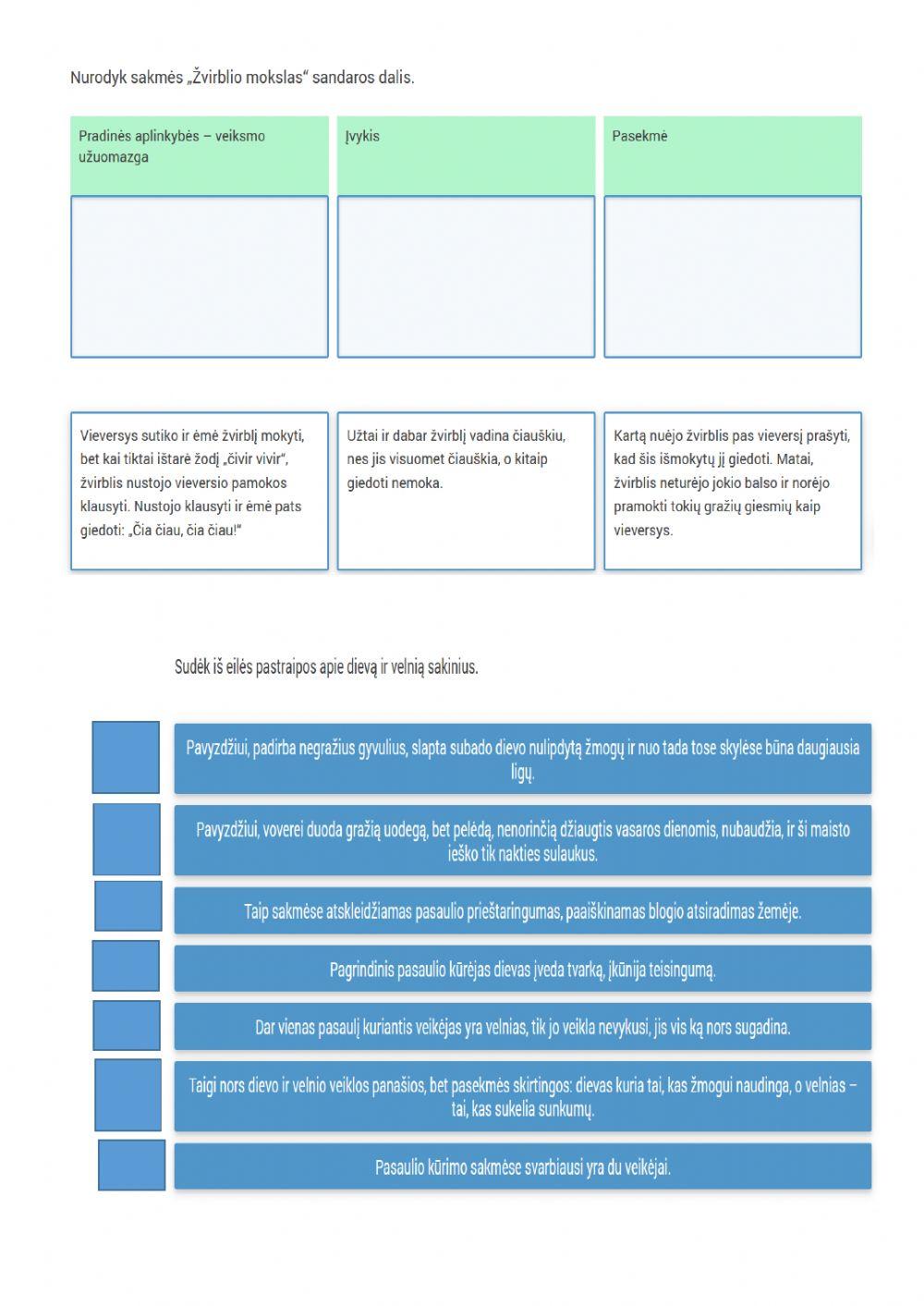 Pasaulio aiškinimas lietuvių sakmėse