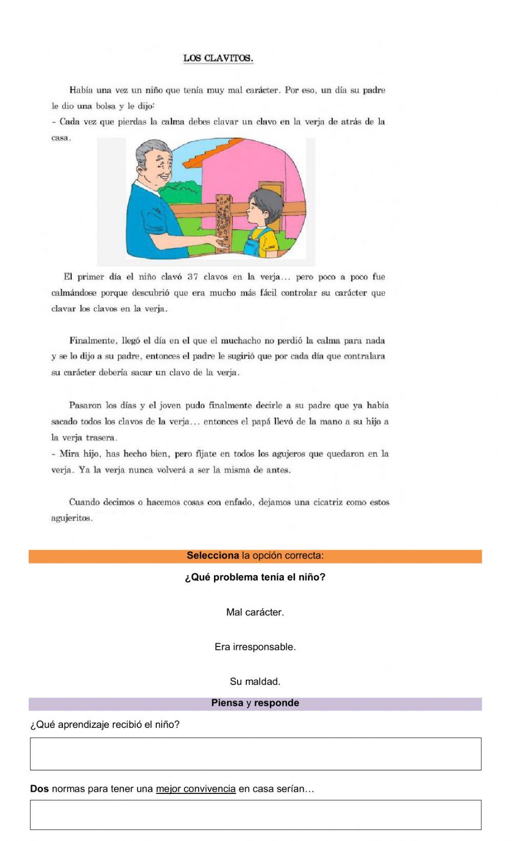 Cuento -Los clavitos-