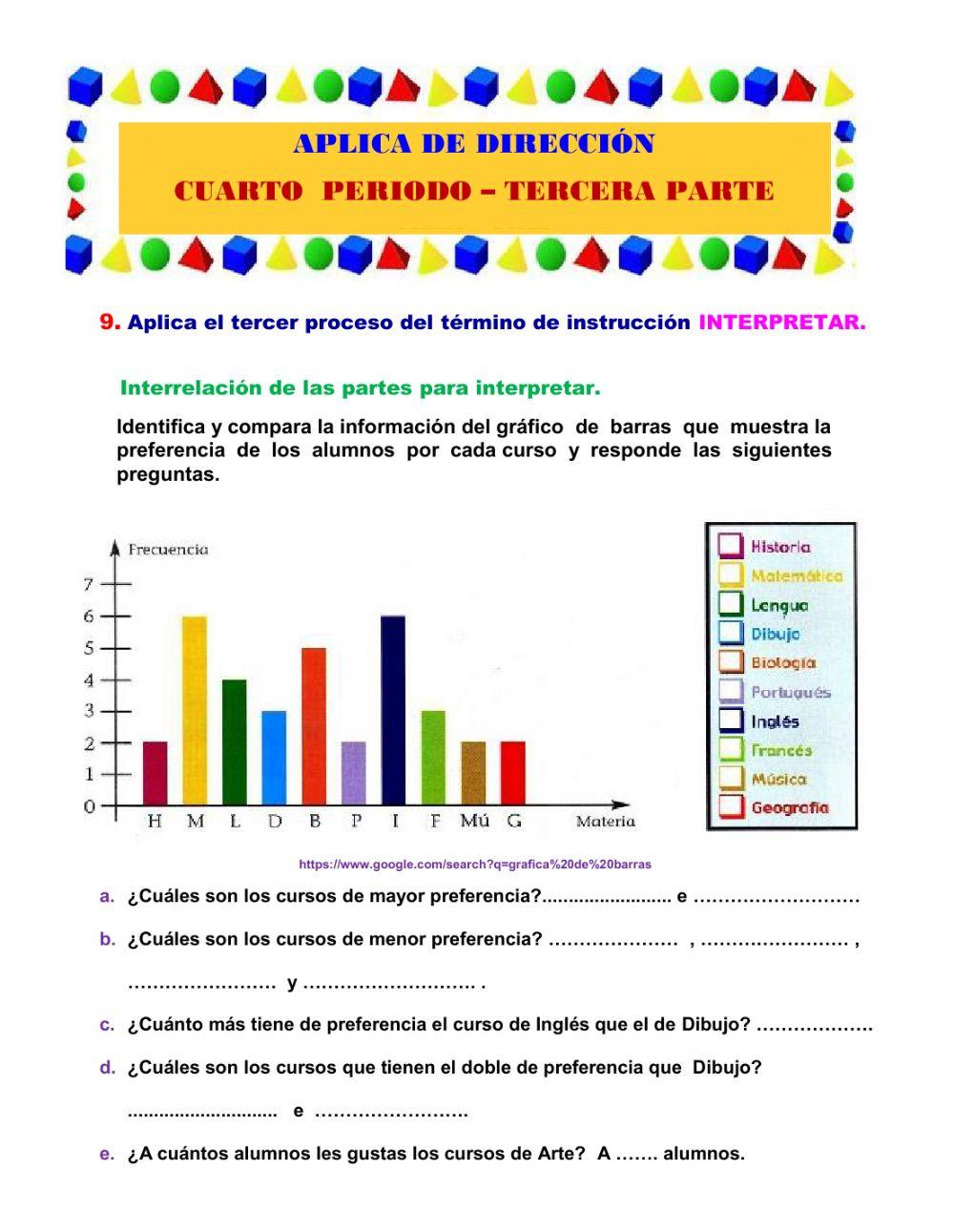 Aplica de dirección iv tercera parte