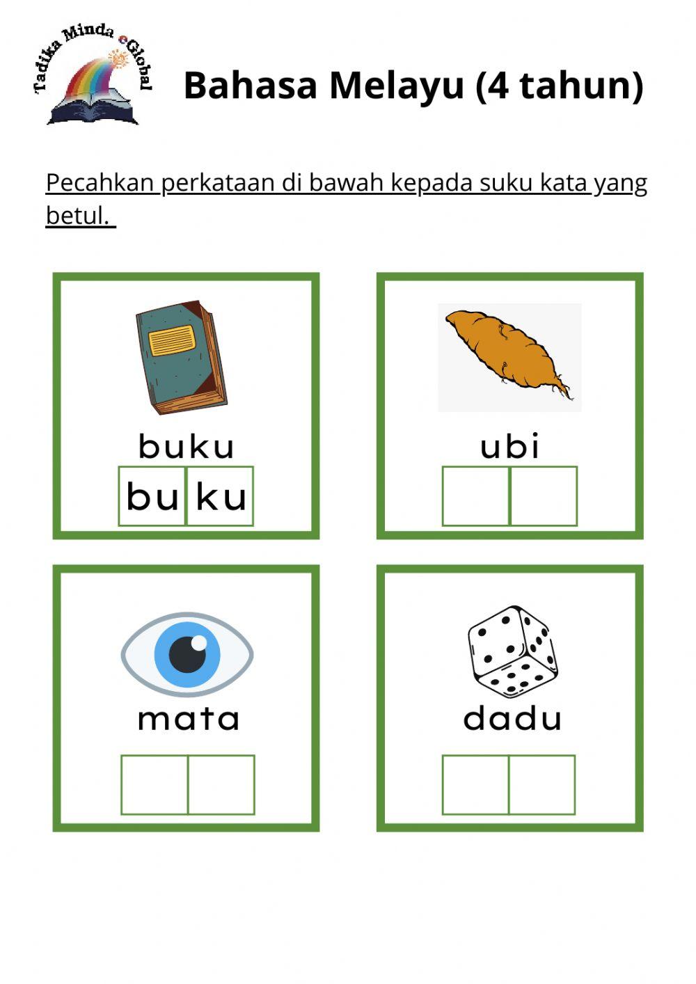 4 Tahun: BM Set 9 Ms 1 (Drag and drop)