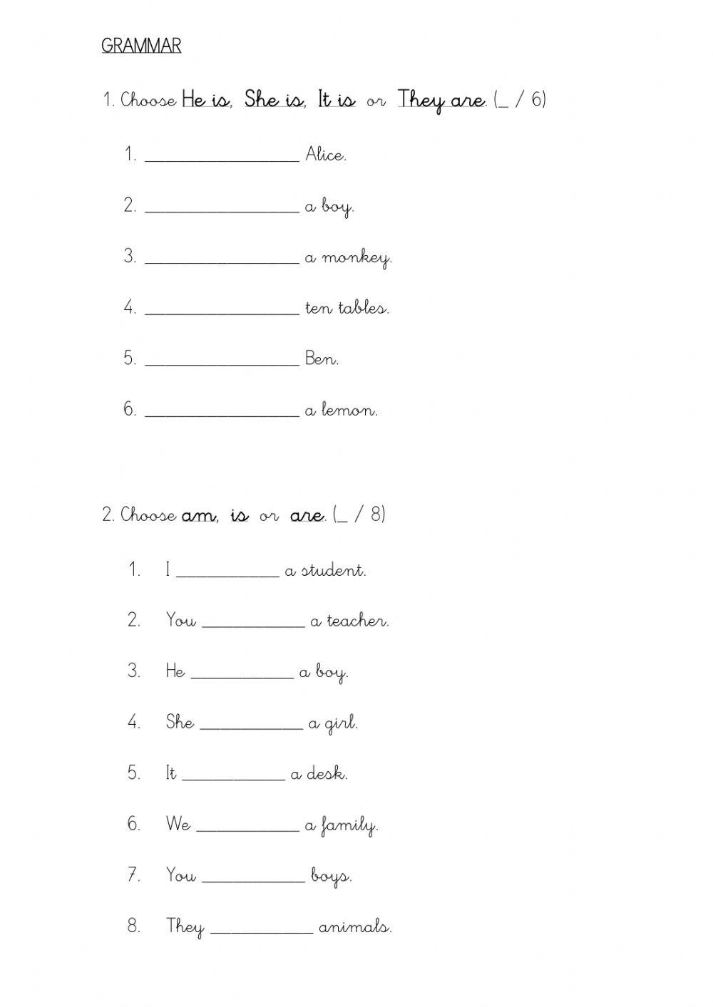Wonderful World 1 - First Term Exam
