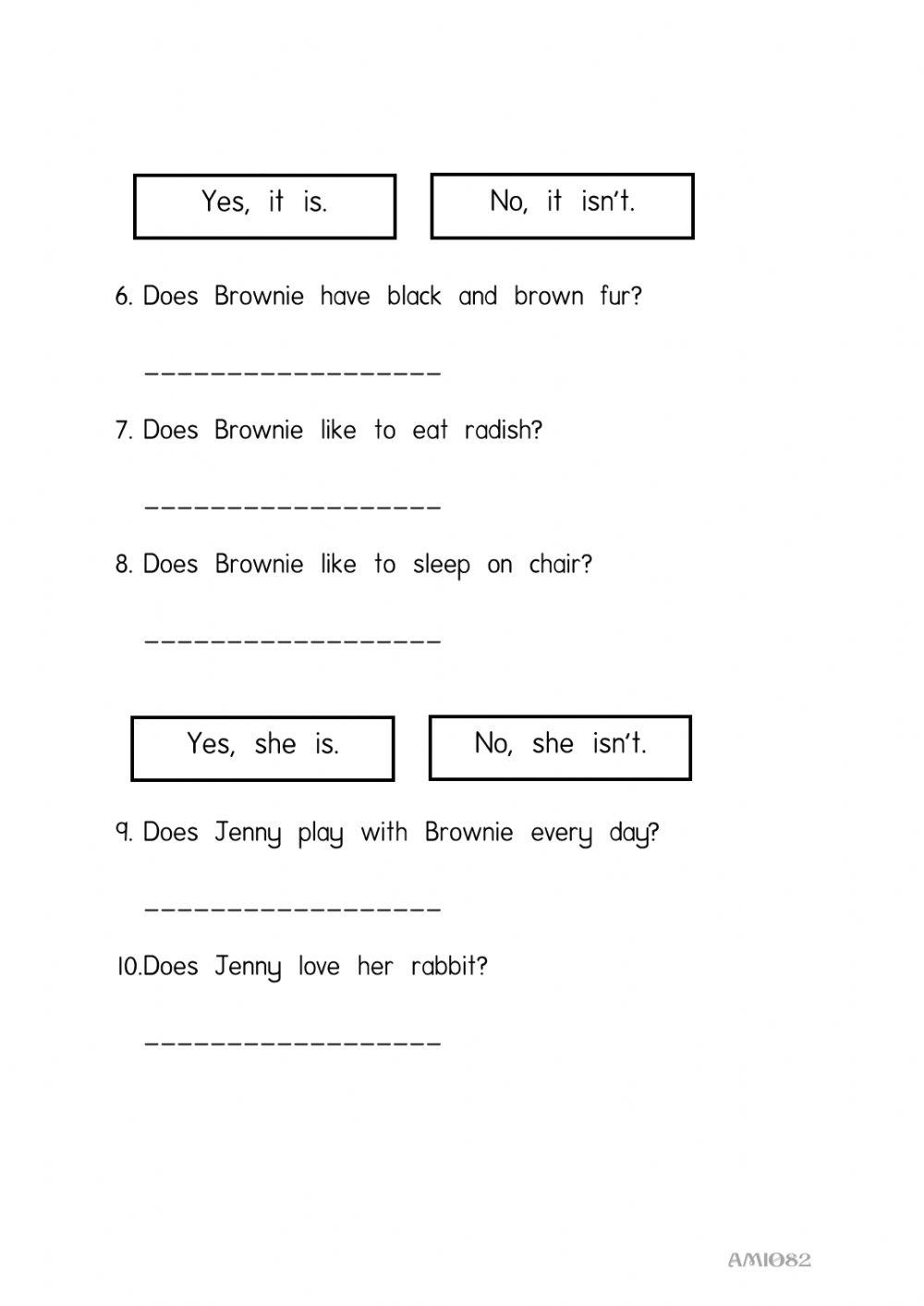 Year 1 Pet Show - Reading Comprehension