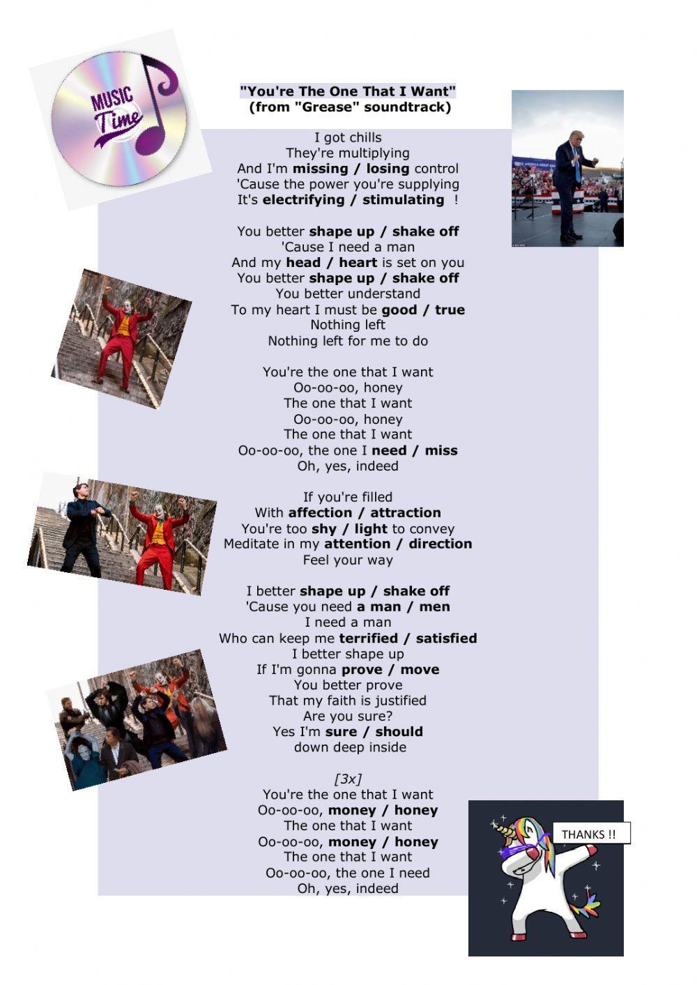 John travolta's song