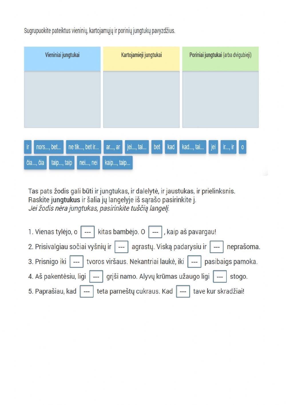 Jungtuko reikšmė ir vartojimas