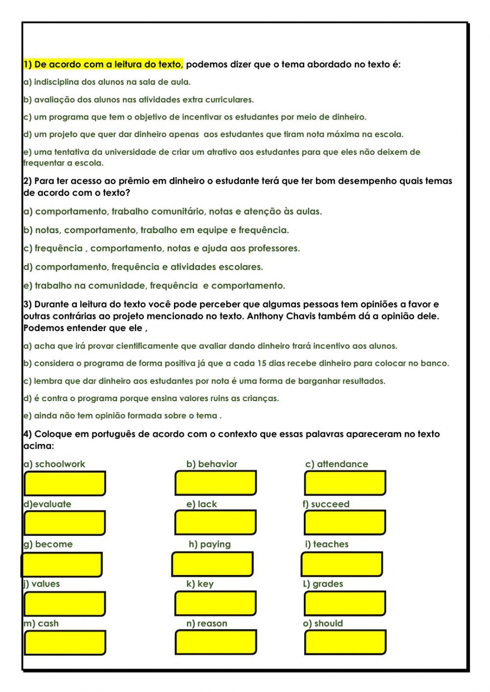 Cash for good Grades