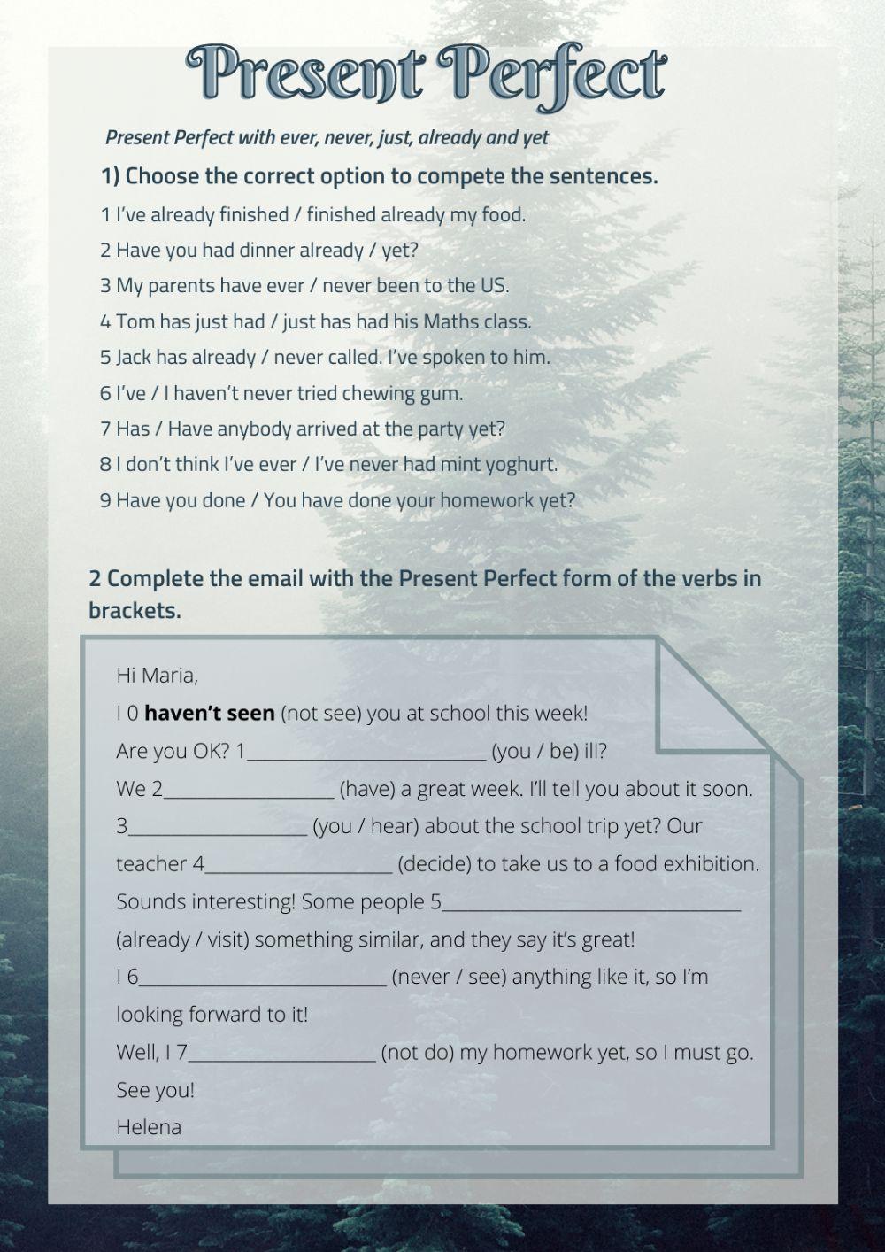 Present perfect vs. past simple