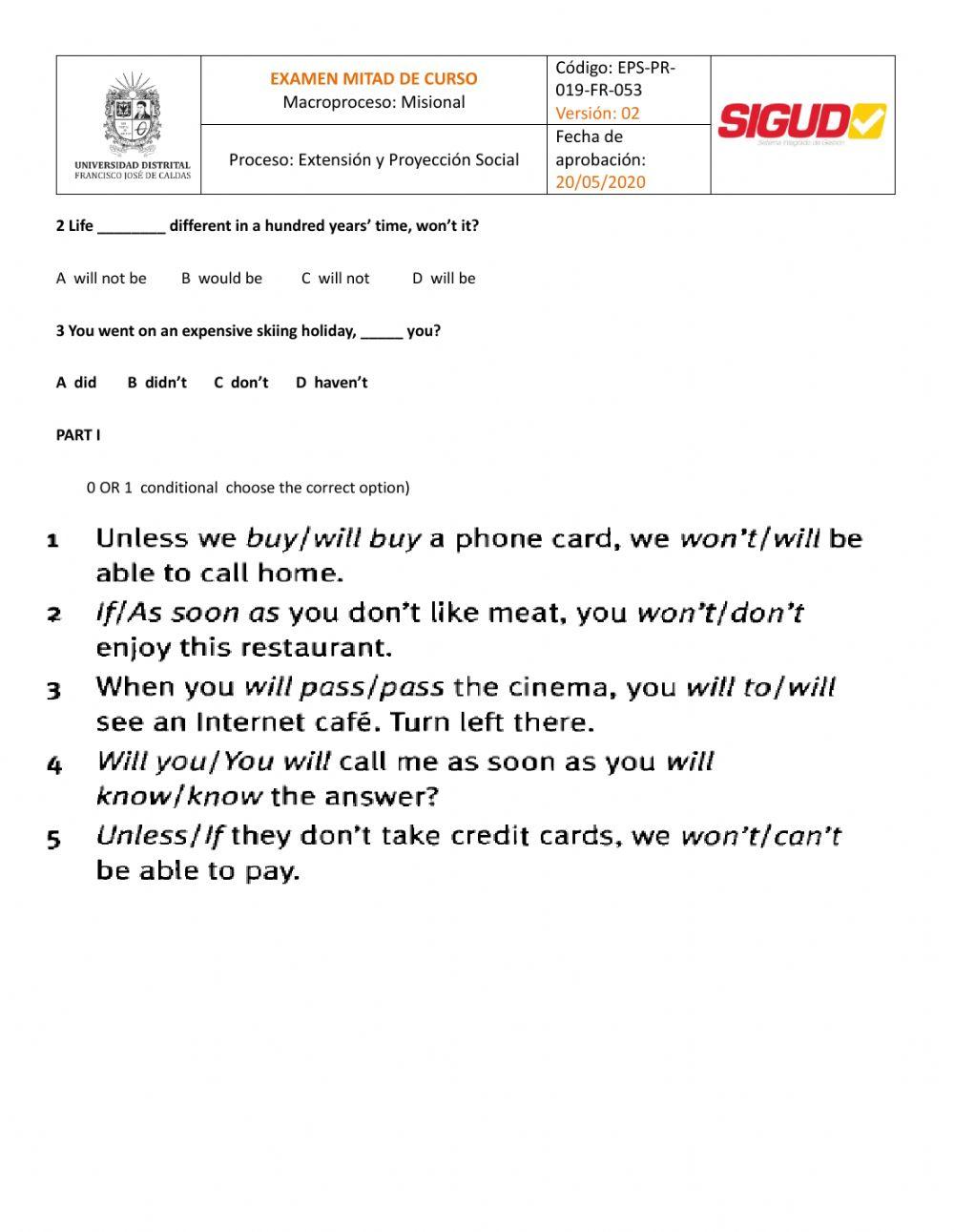 Mid tern exam  super 1