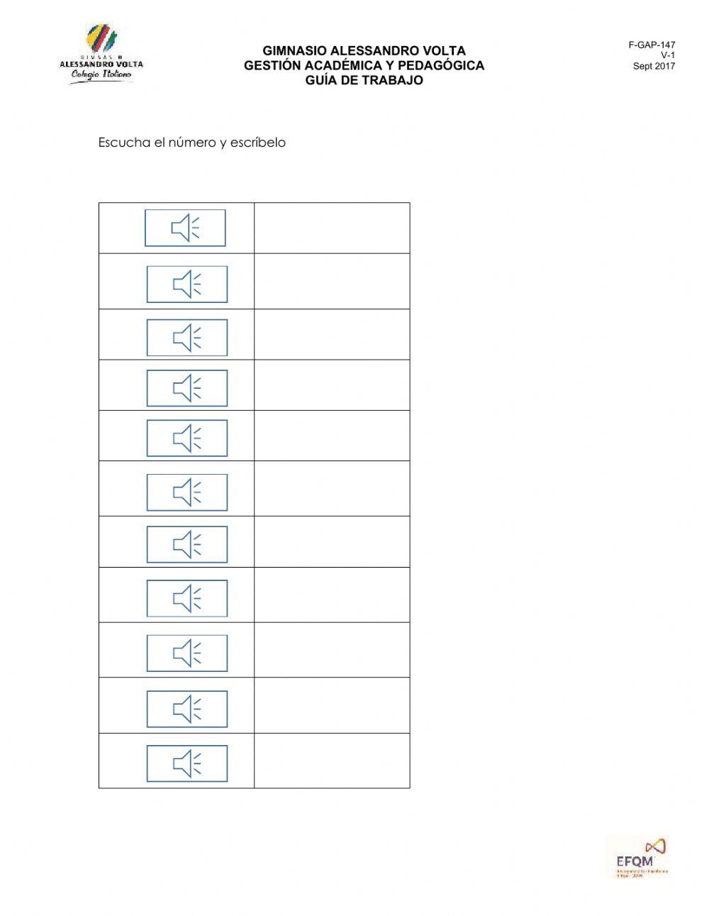 Dictado familia del 30