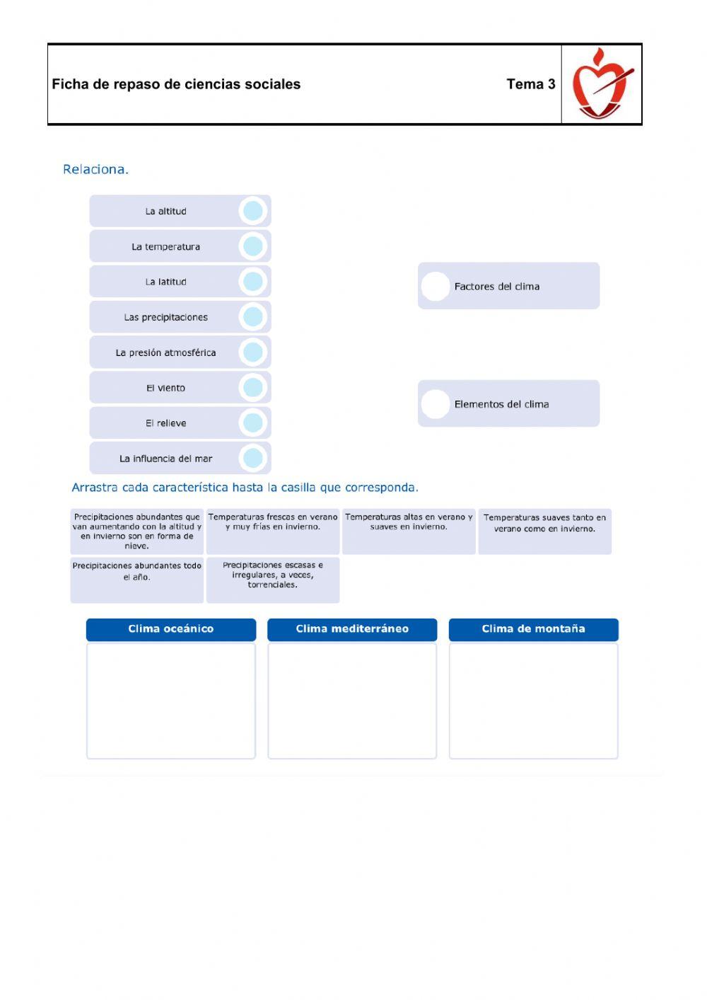 Atmósfera e hidrosfera