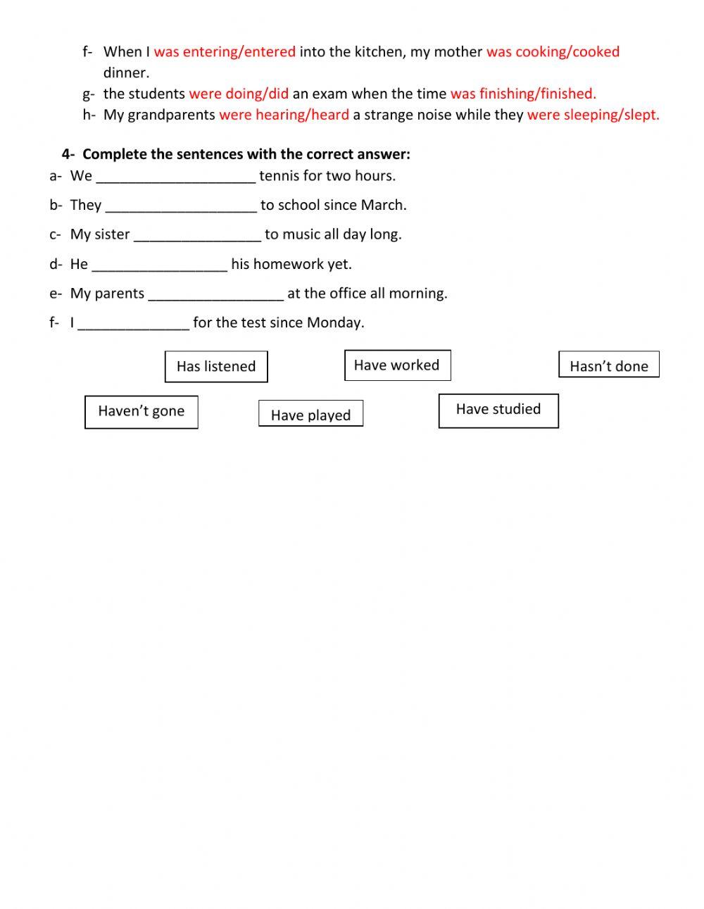 Revision of the year 6th and 7th