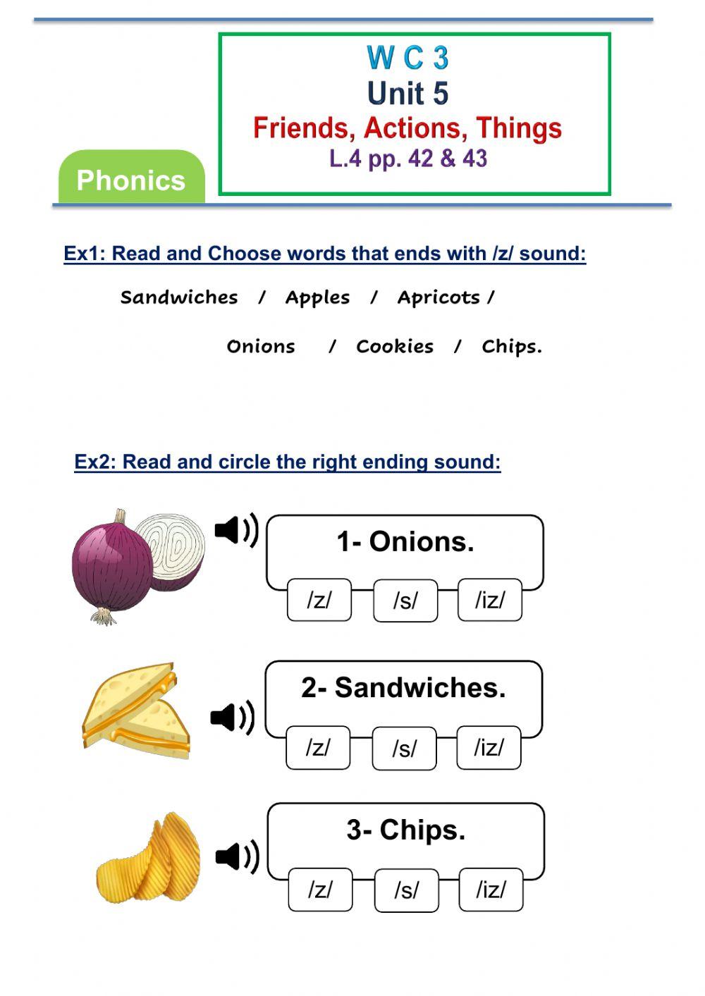 We can 3  U5  L4 part 1   Friends, Actions, Things