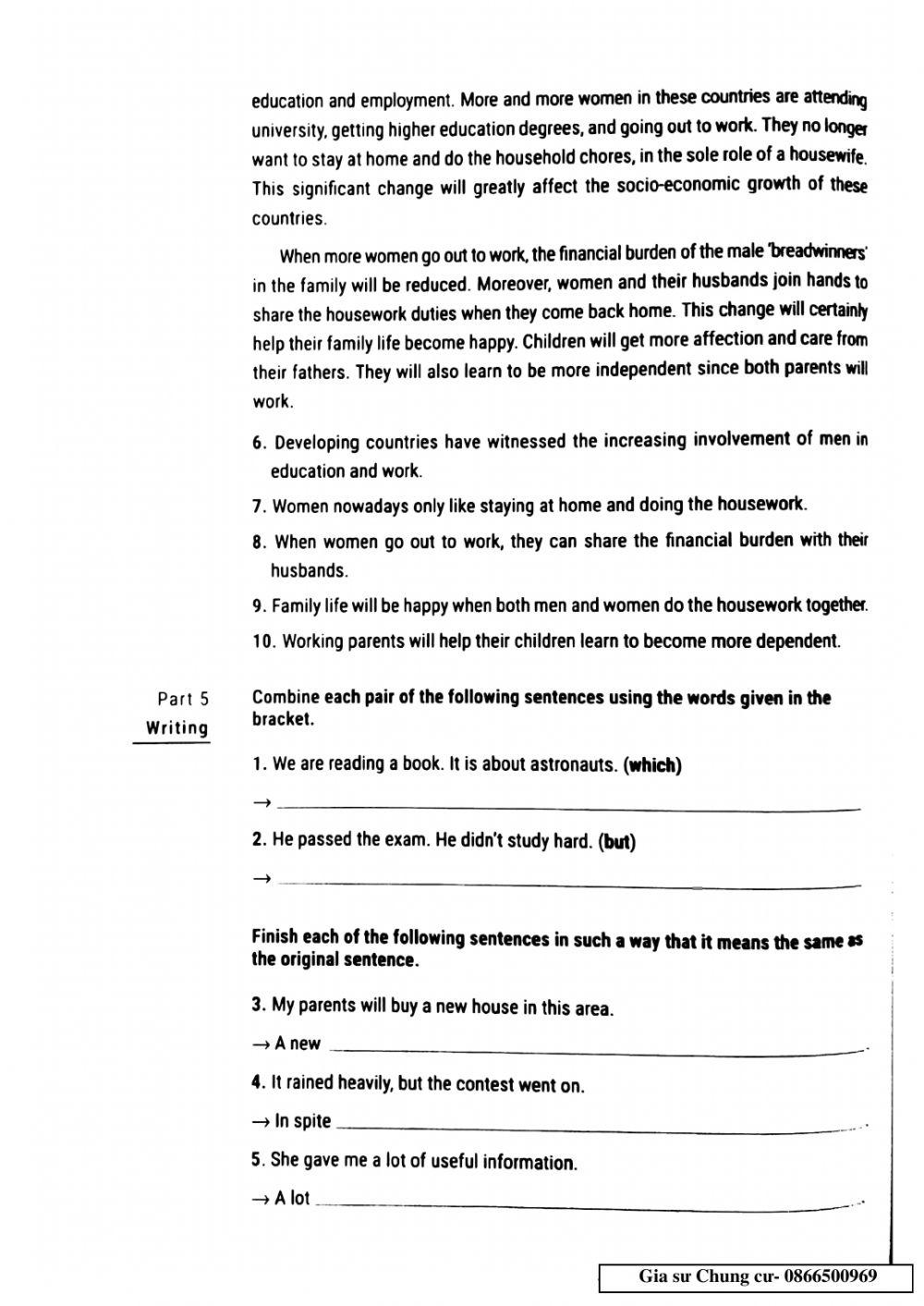 Lớp 9 - kiểm tra 45 phút (units 10 11 test 25)