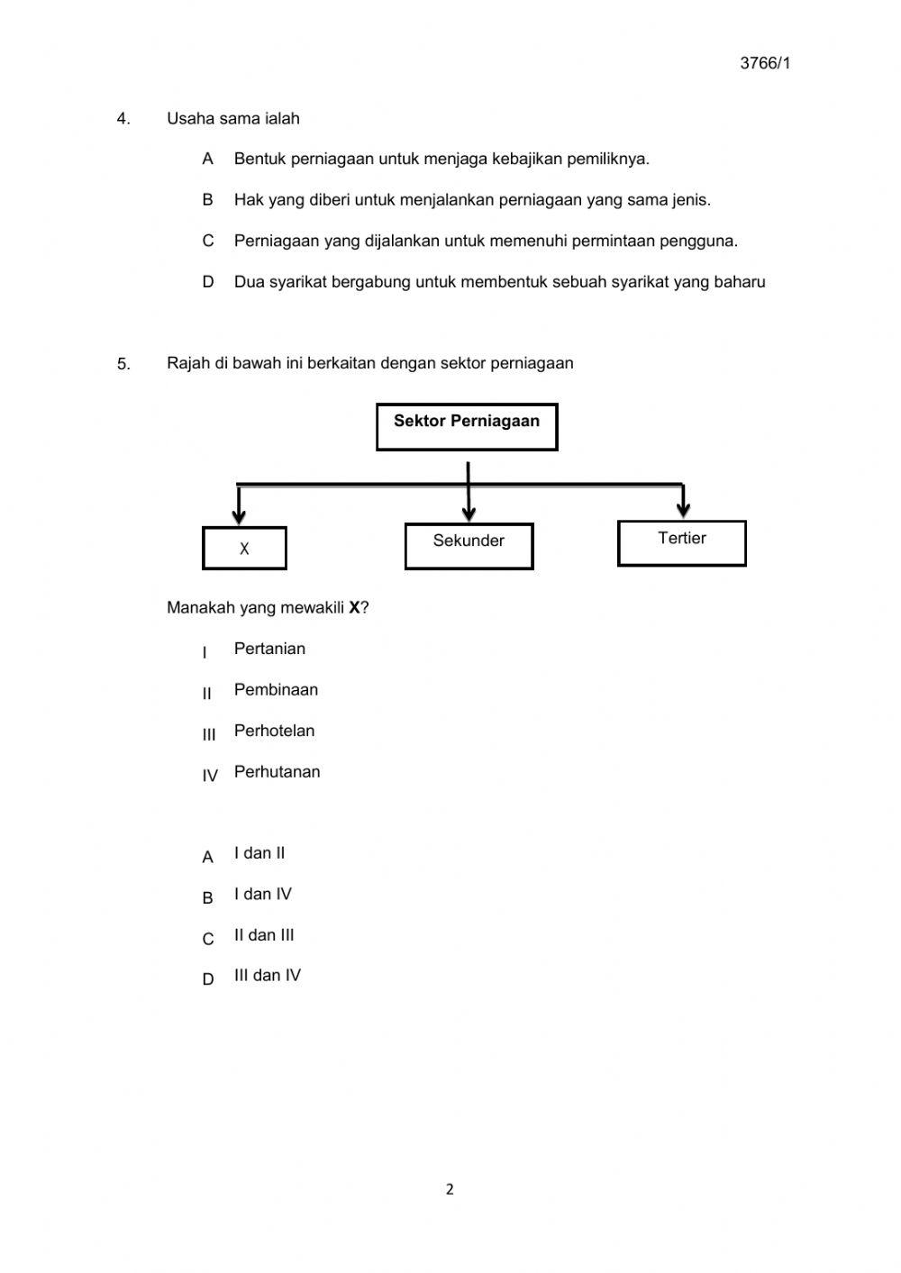 Perniagaan P1 (Set 1)