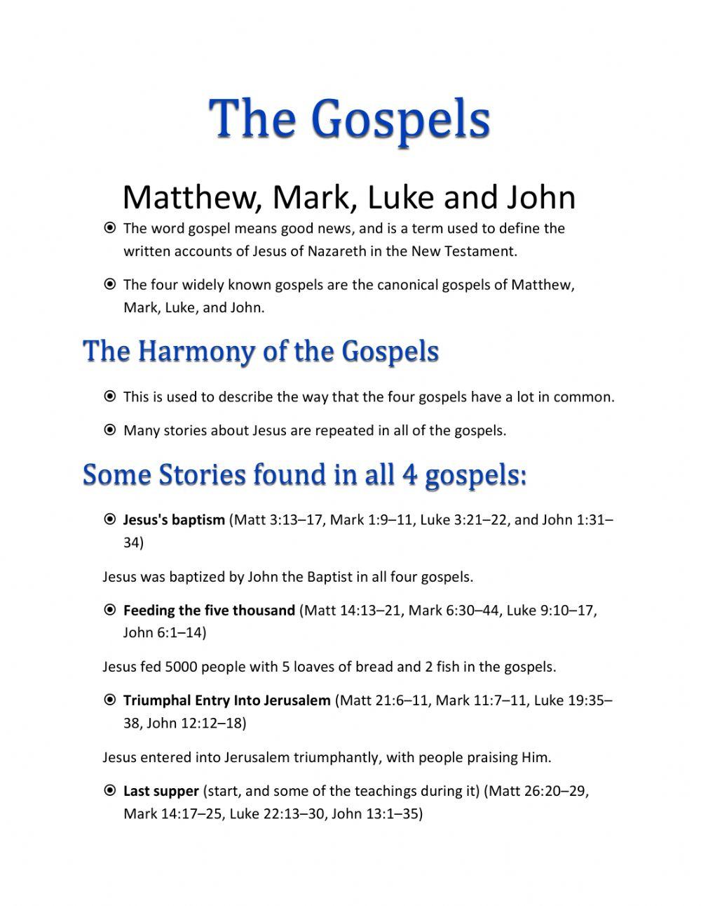 The Gospels