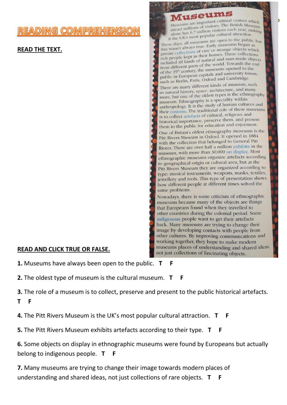 INTERMEDIATE TEST DECEMBER - Listening and Reading