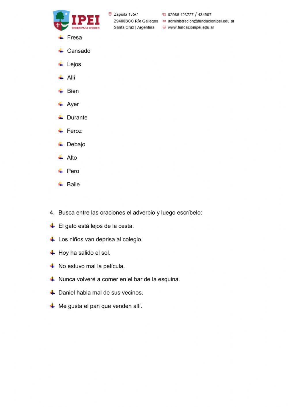 Actividades de repaso