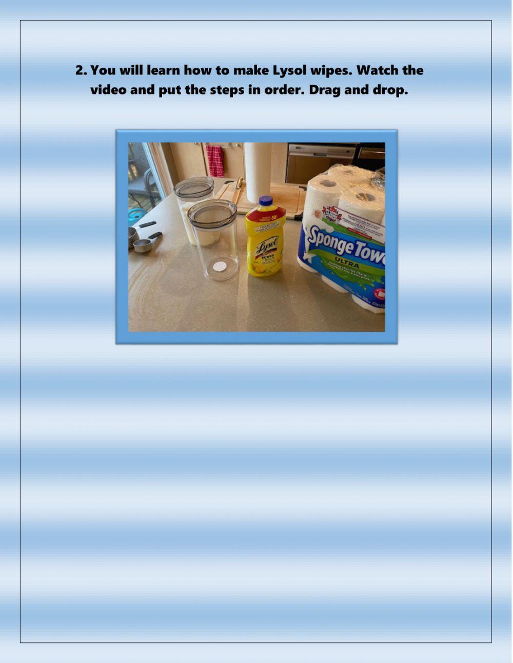 How to make Lysol wipes at home