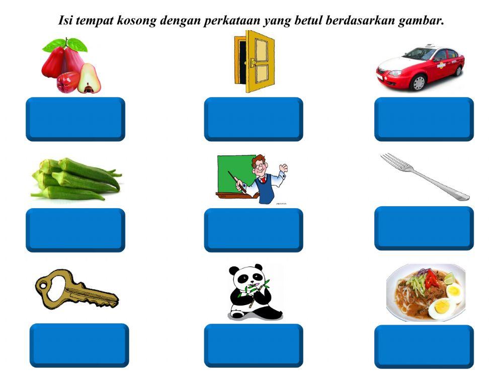 Latihan Perkataan KVK+KV