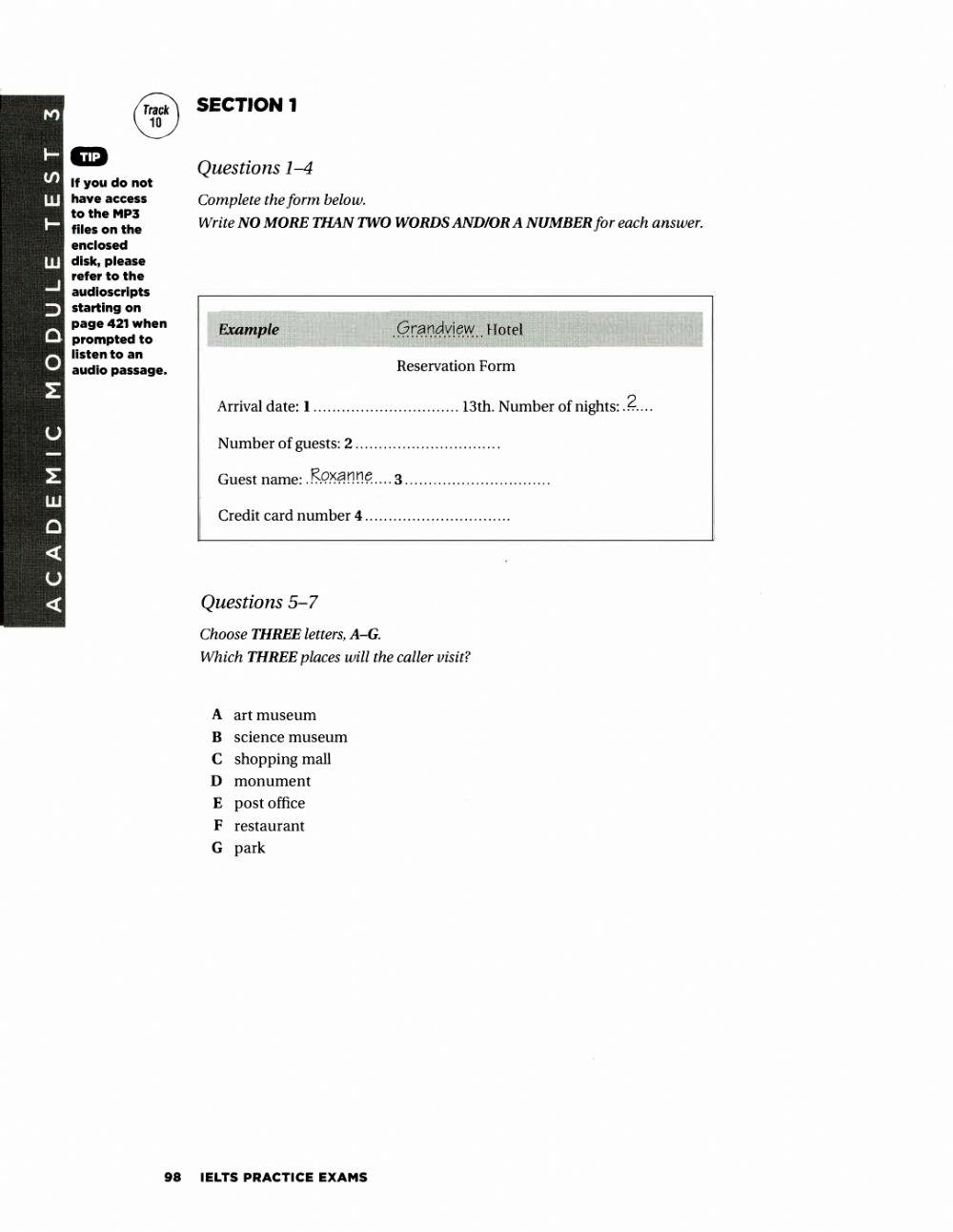 IELTS listening test 21