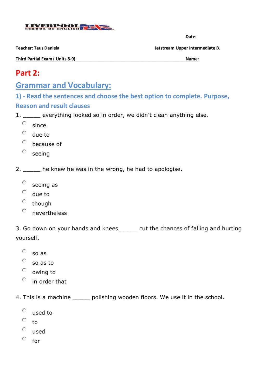 Third term test- part 2
