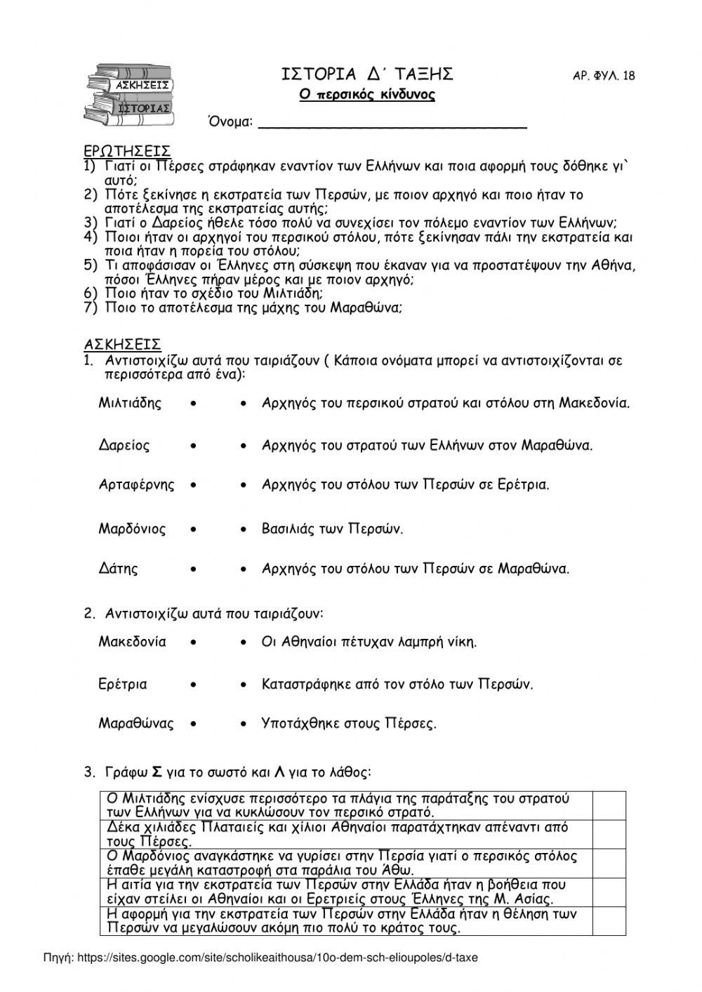 16. Ο Περσικός κίνδυνος