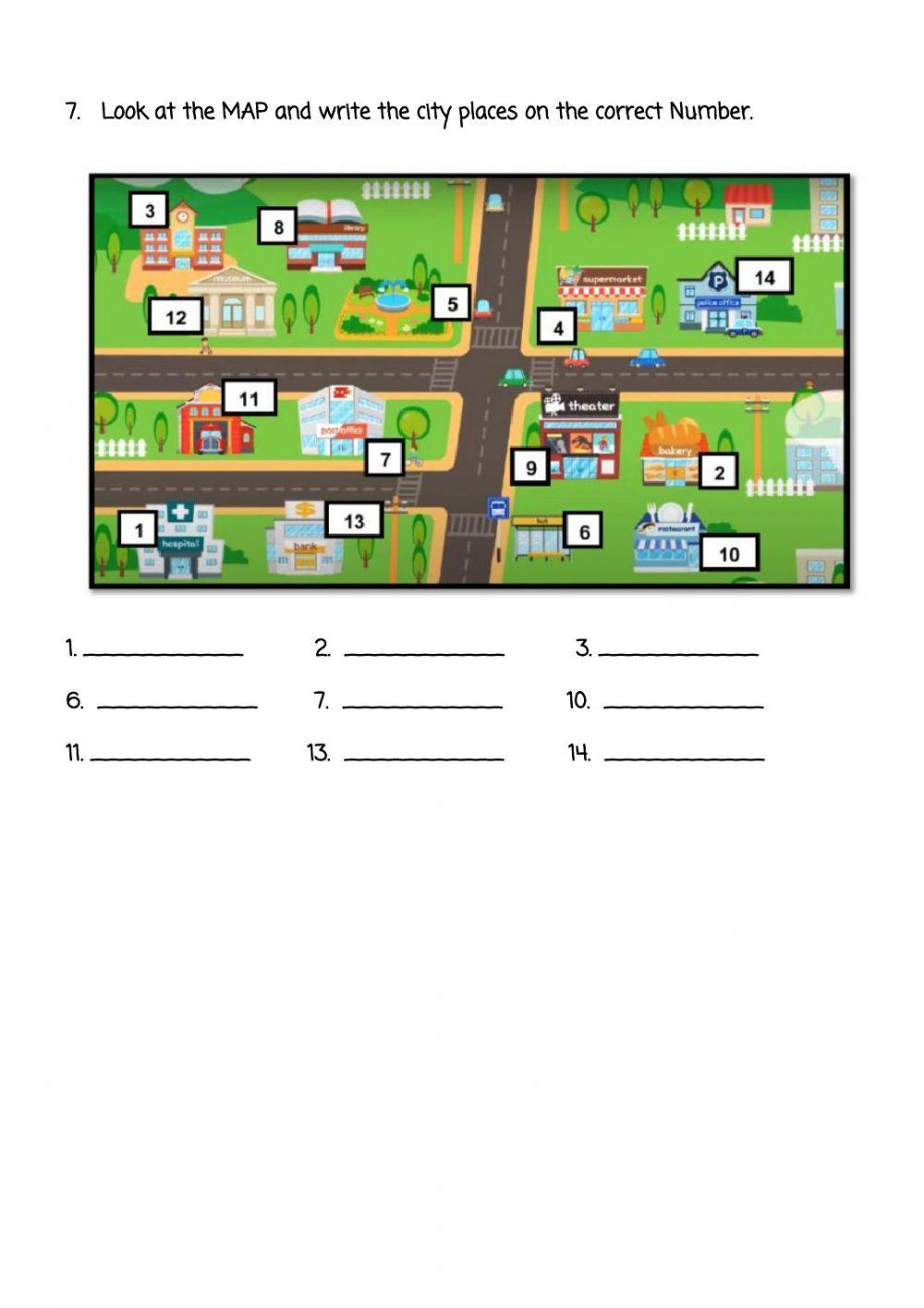 City places - There is- There are