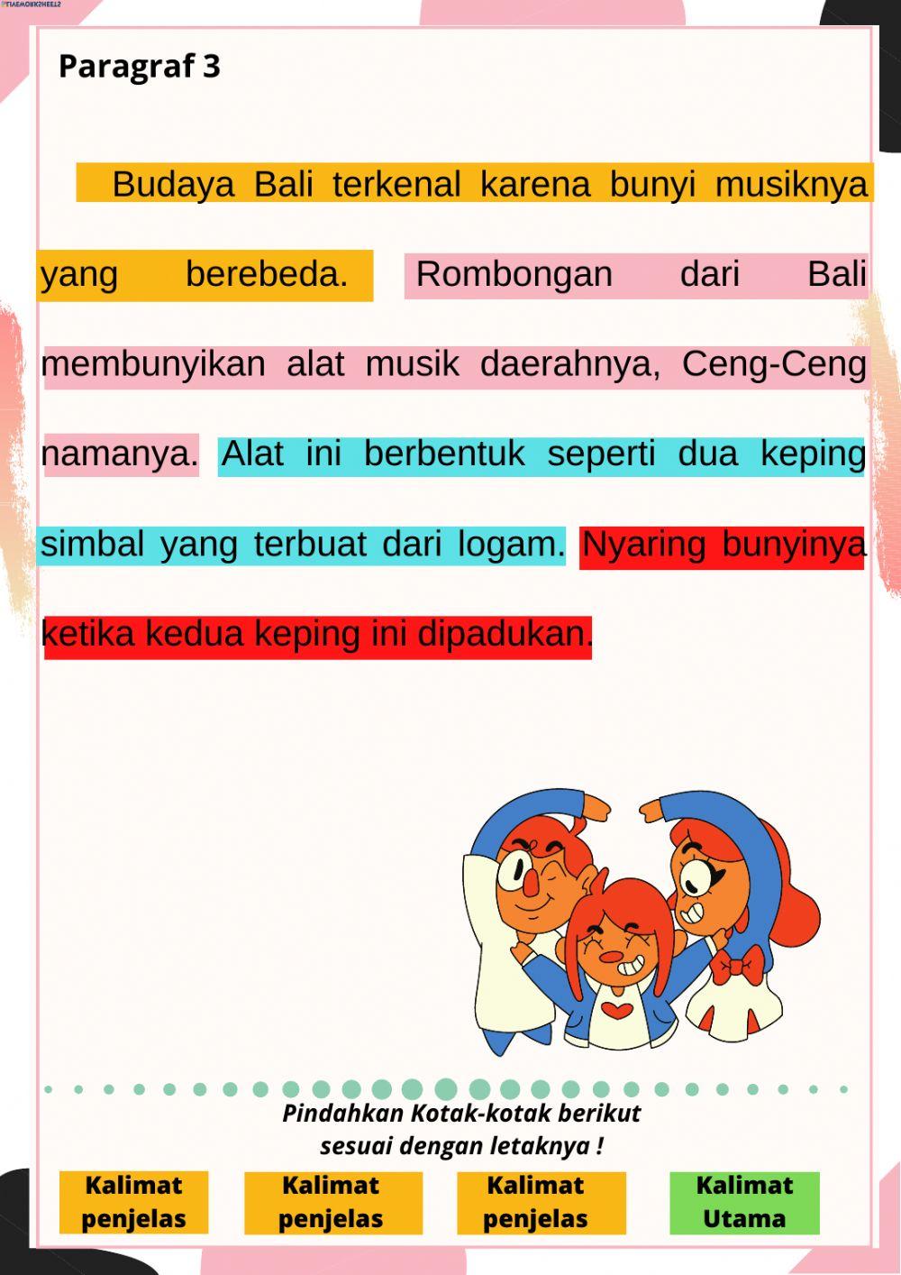 Gagasan pokok dan pendukung
