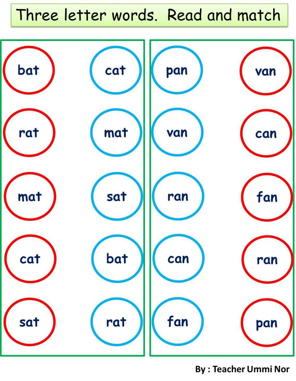 Three Letter Words Three Letter Words