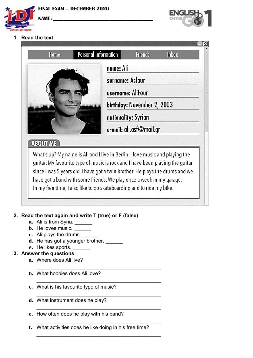 Final Exam EOTG FULL